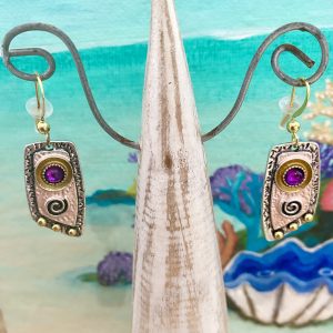 'Purple Passion" Boho Earrings
