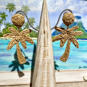 Coco Palms Raffia Earrings