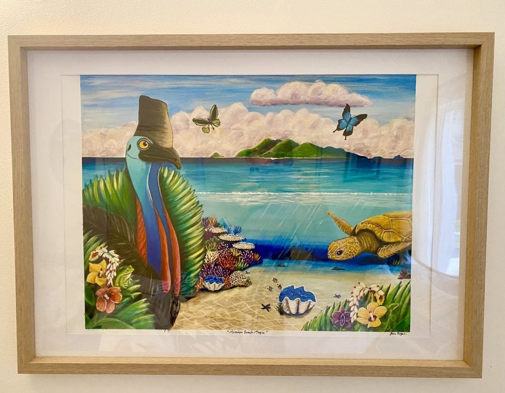 "MISSION BEACH MAGIC" A2 Framed Hand Finished Print